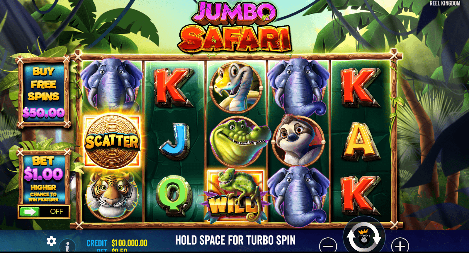 Jumbo Safari Gameplay screen