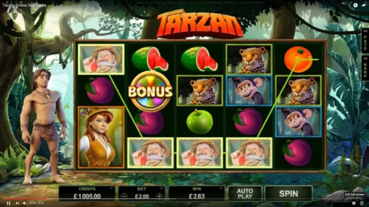Tarzan-Slot-lines
